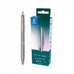 PILOT ΣΤΥΛΟ ΚΟΥΜΠΙ BALLPOINT ΜΑΥΡΟ ΜΕΛΑΝΙ BLISTER 1.0mm ACRO 1000 ΑΣΗΜΙ